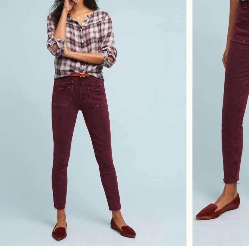 PAIGE NWT Anthropologie Hoxton High-Rise Skinny Jeans Size 25. - Picture 4 of 8